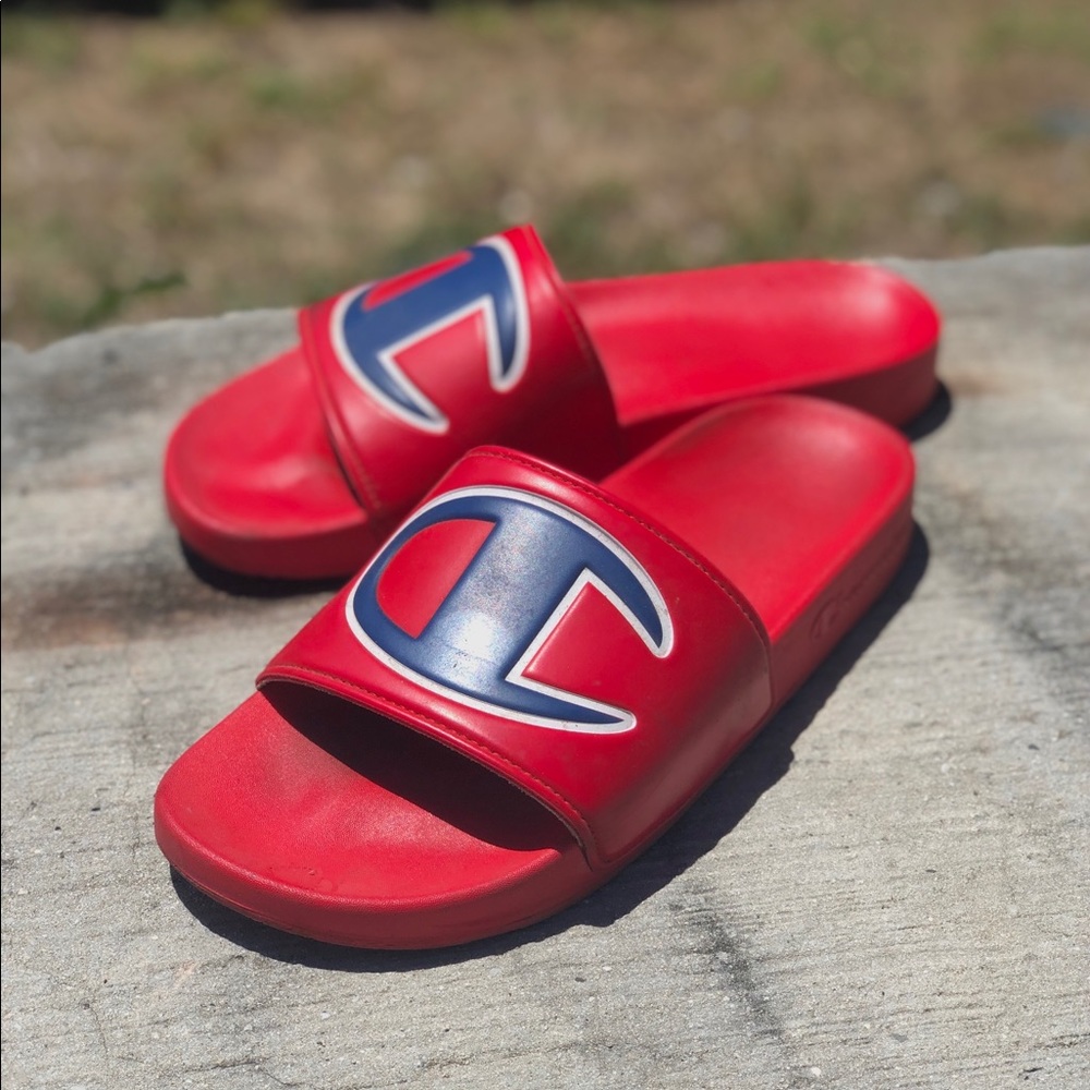 Red Champion Slides